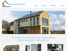 Tablet Screenshot of lb-carpentry.com